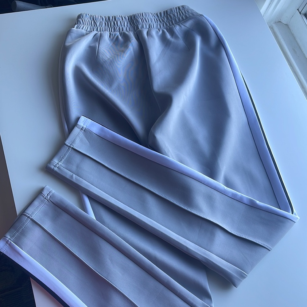 New Bad Society Club Grey Pleated Joggers - Picture 6 of 7